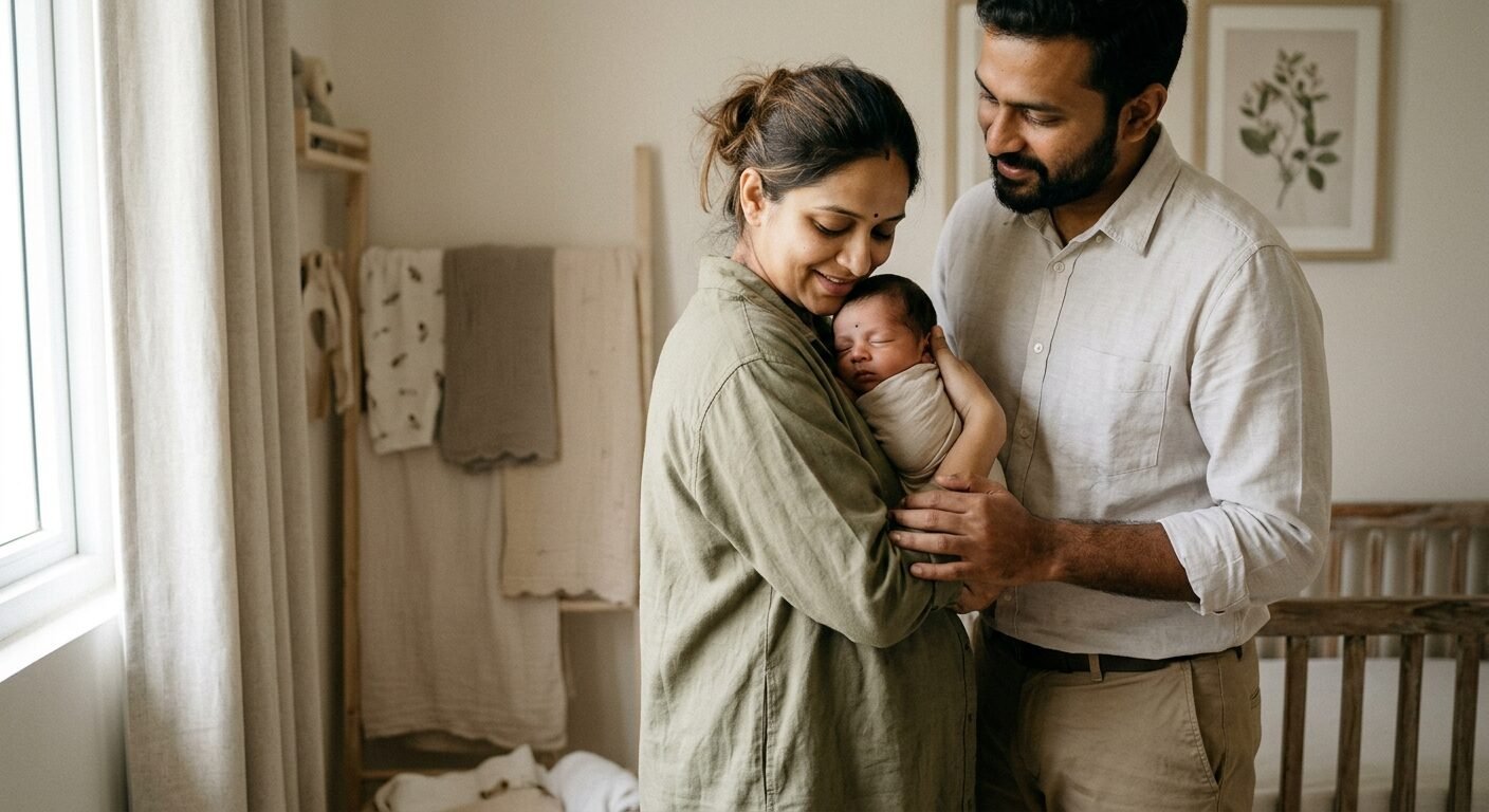 Family event photography Bangalore - candid family portrait